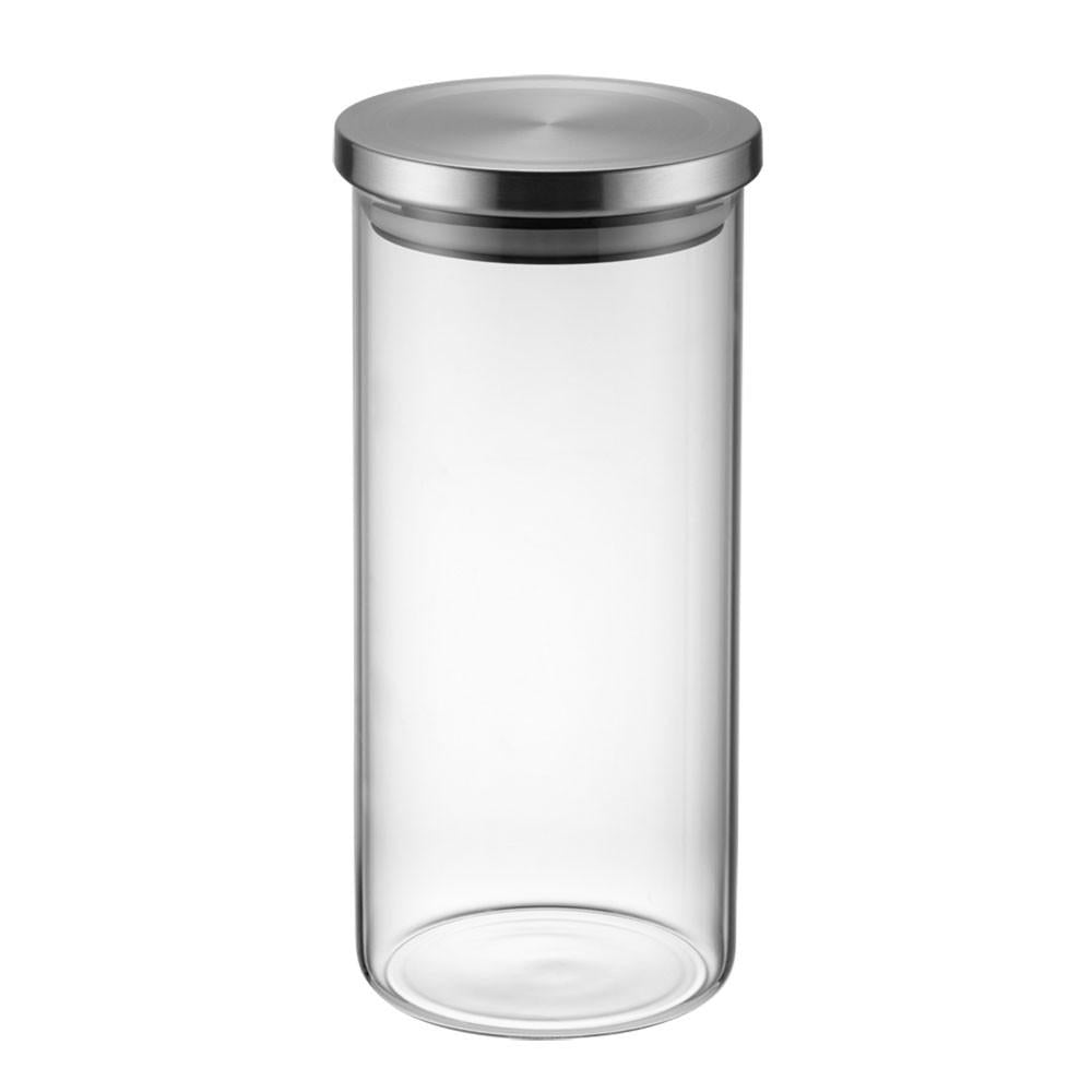 Conjunto com 4 potes herméticos de vidro com tampa inox Electrolux
