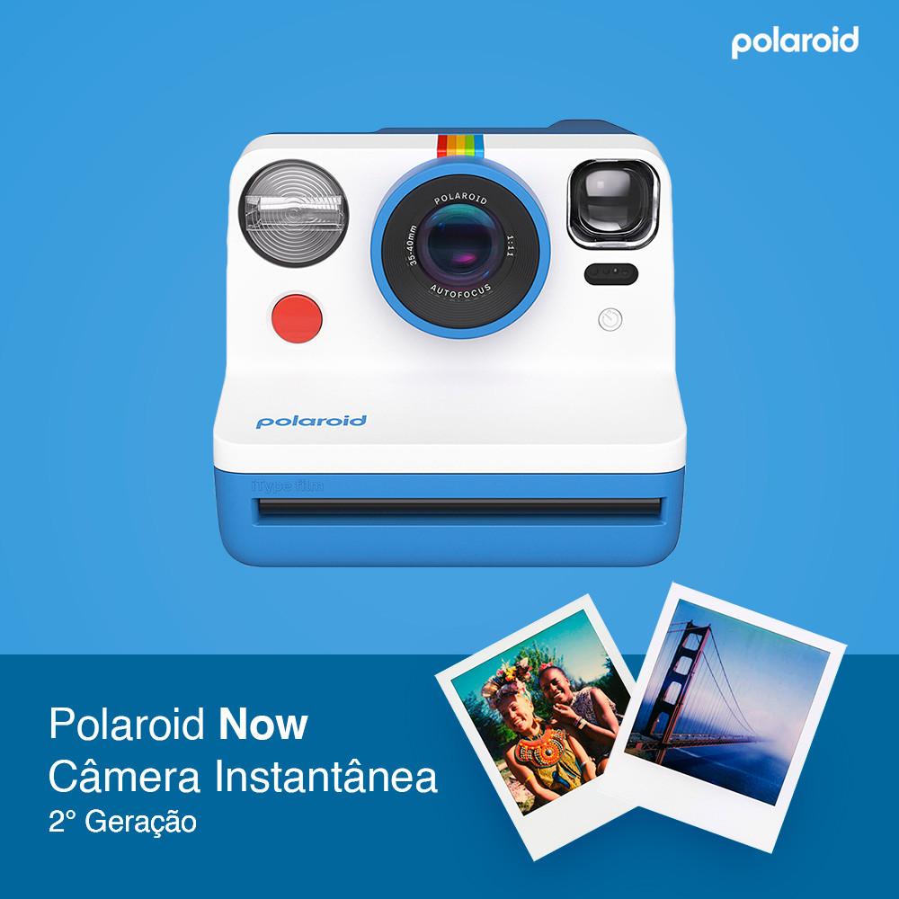 Câmera Instantânea Polaroid Now 2ª Geração Sustentável Com Alça De Pulso