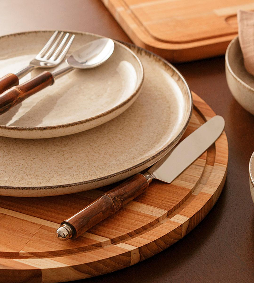 Tábua para corte em madeira Liptus 34cm