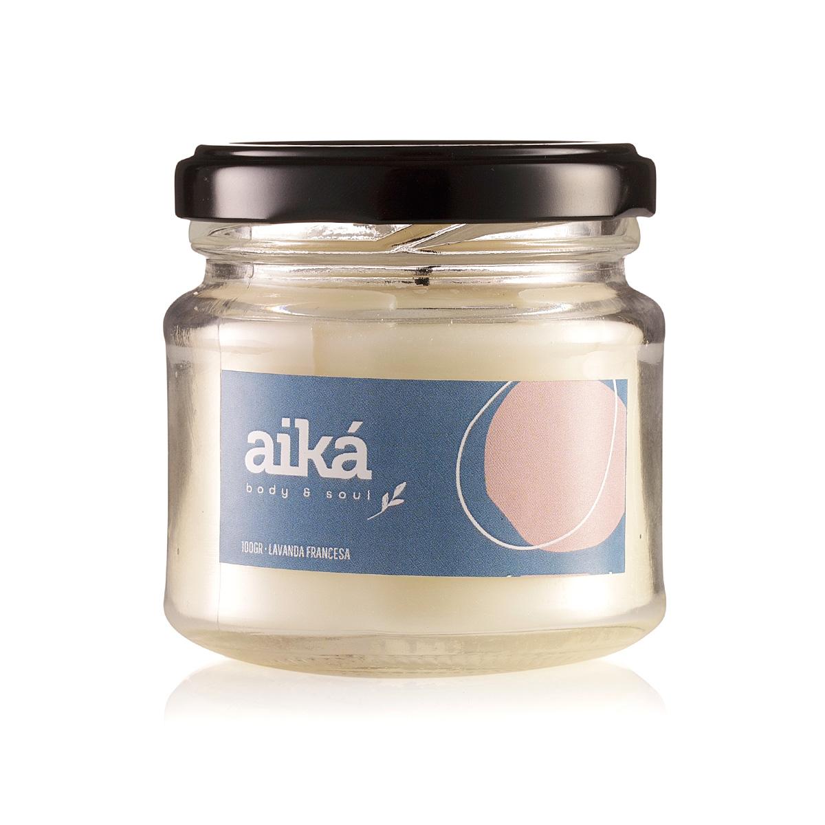 Vela Decorativa Aromática Perfumada 100g Óleo Essencial Aiká