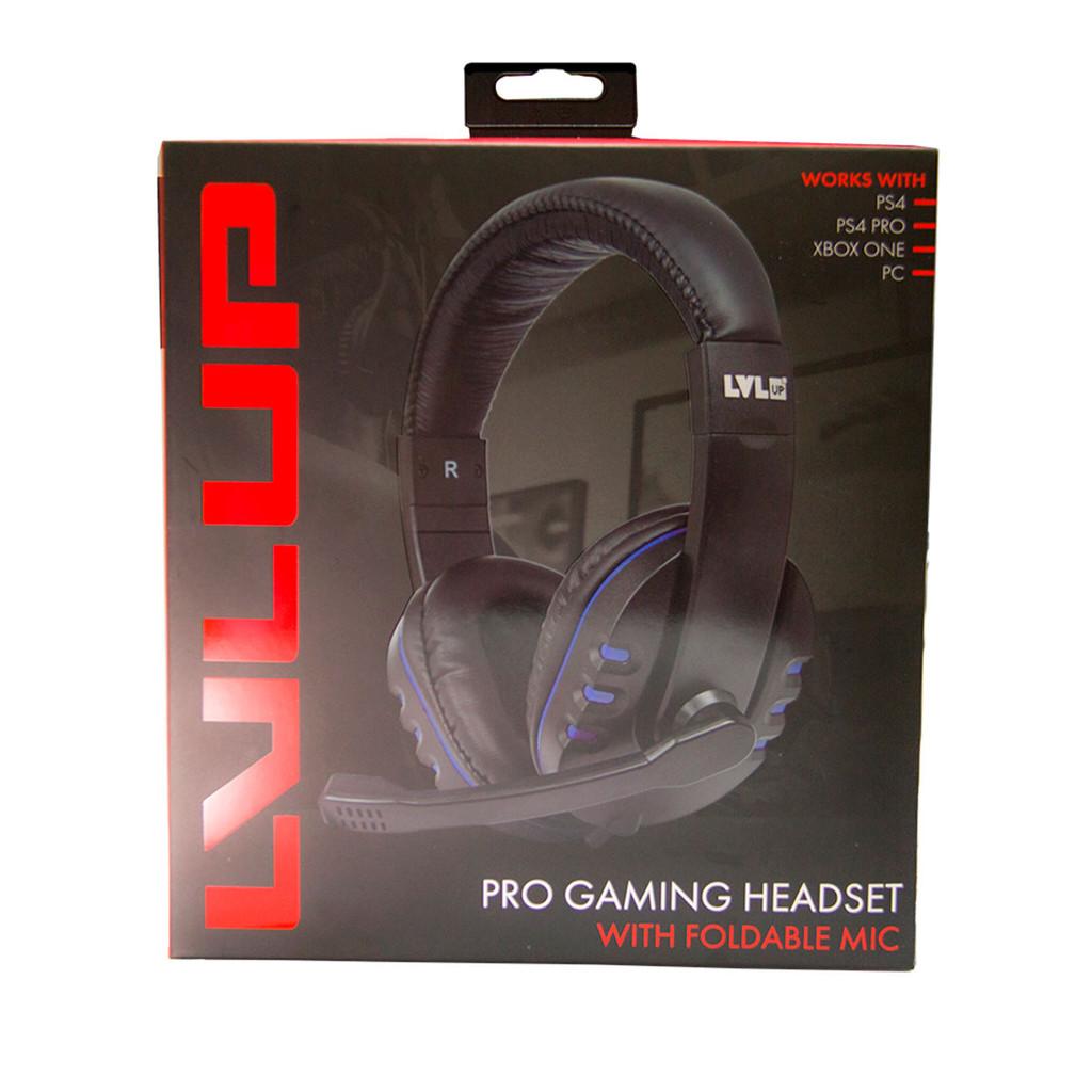 Pro Gaming Headset Level UP para PS5, Xbox1, Switch, PC e Mobile - Cor Preta
