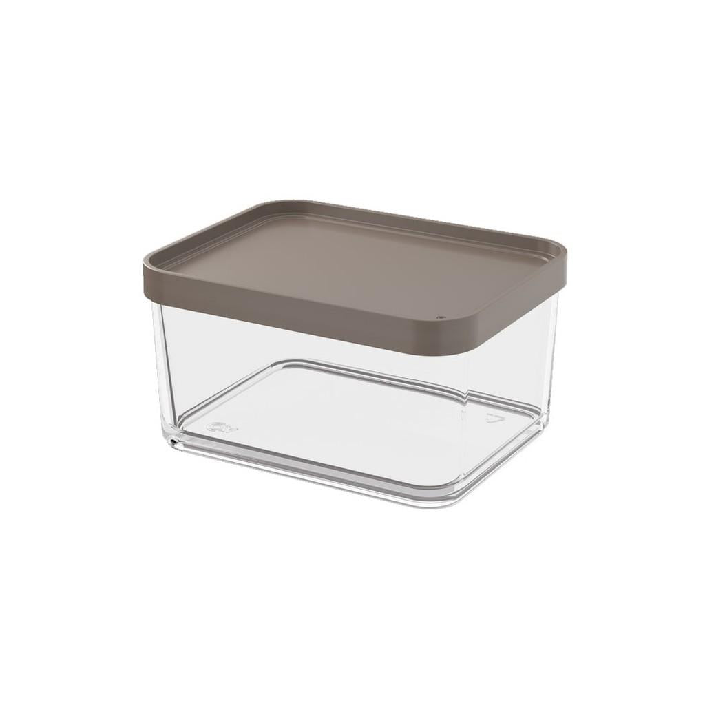 Pote Clear Grande 1 L - Cinza