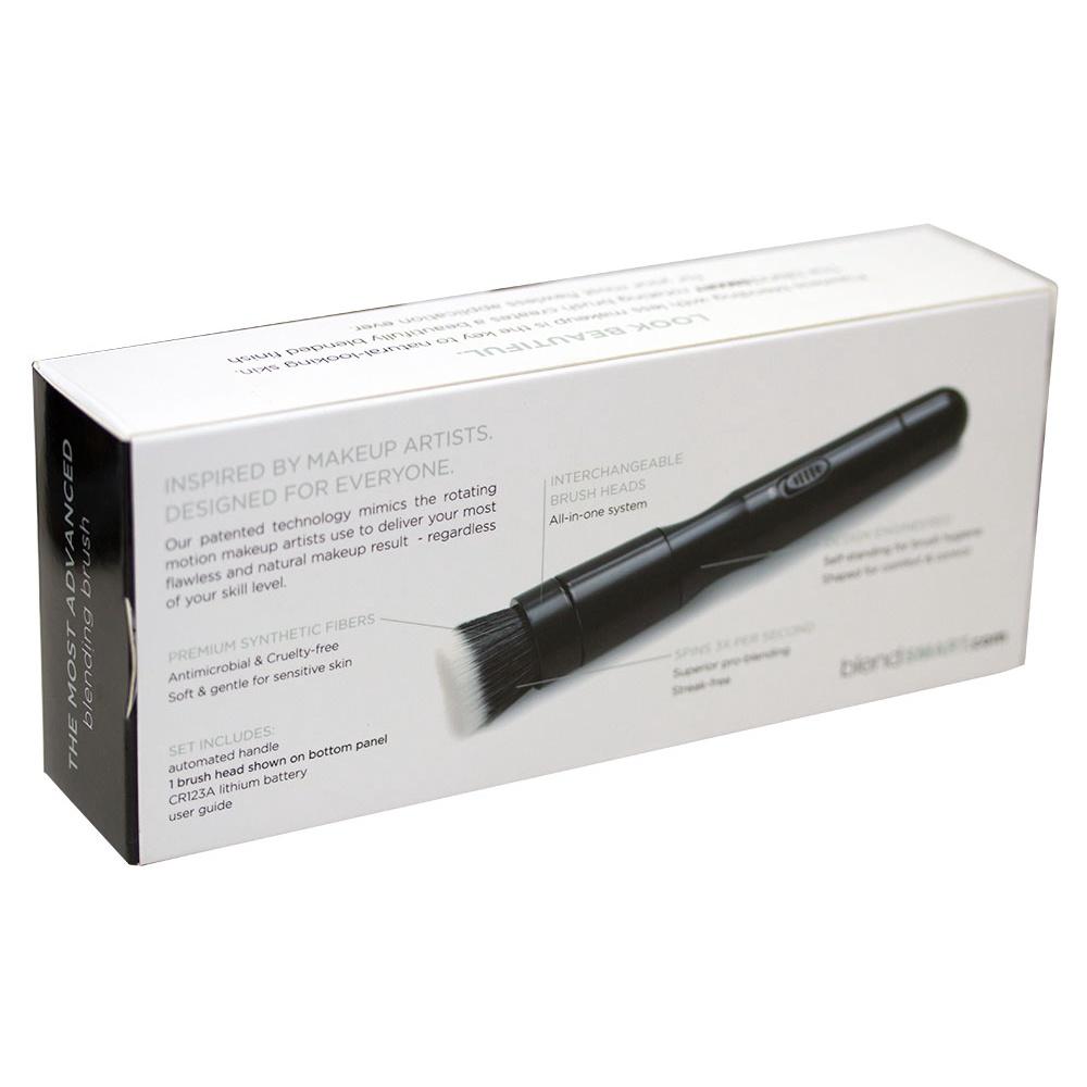 Pincel para maquiagem sem fio Blendsmart com escova elétrica rotativa - Preto