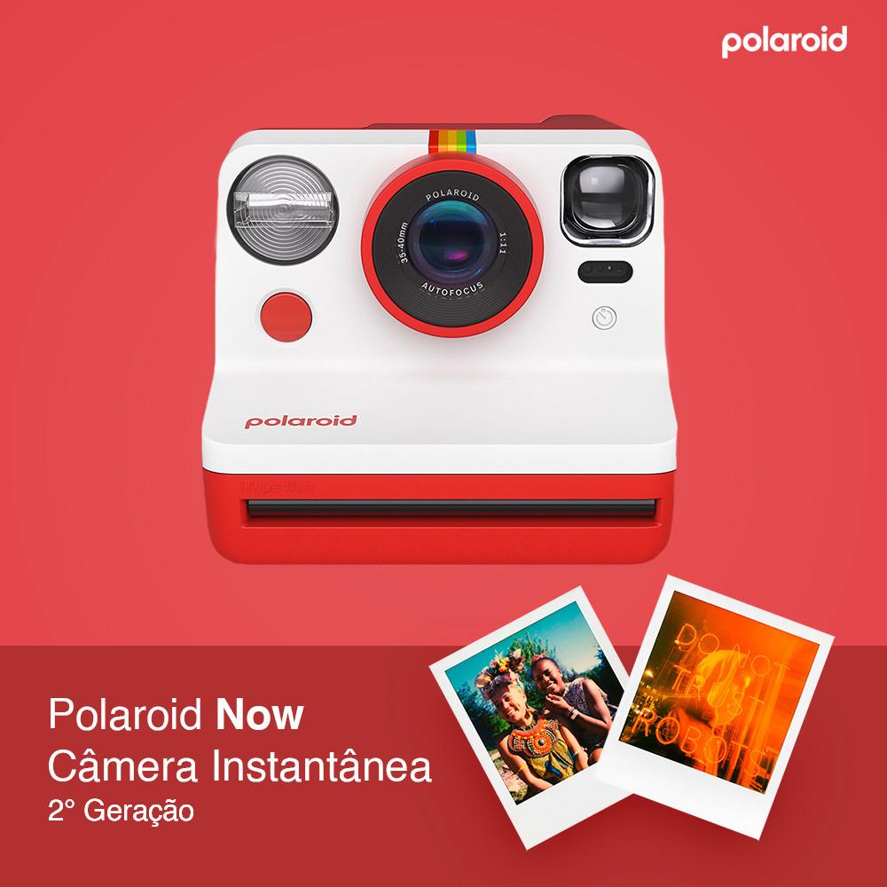 Câmera Instantânea Polaroid Now 2ª Geração Sustentável Com Alça De Pulso