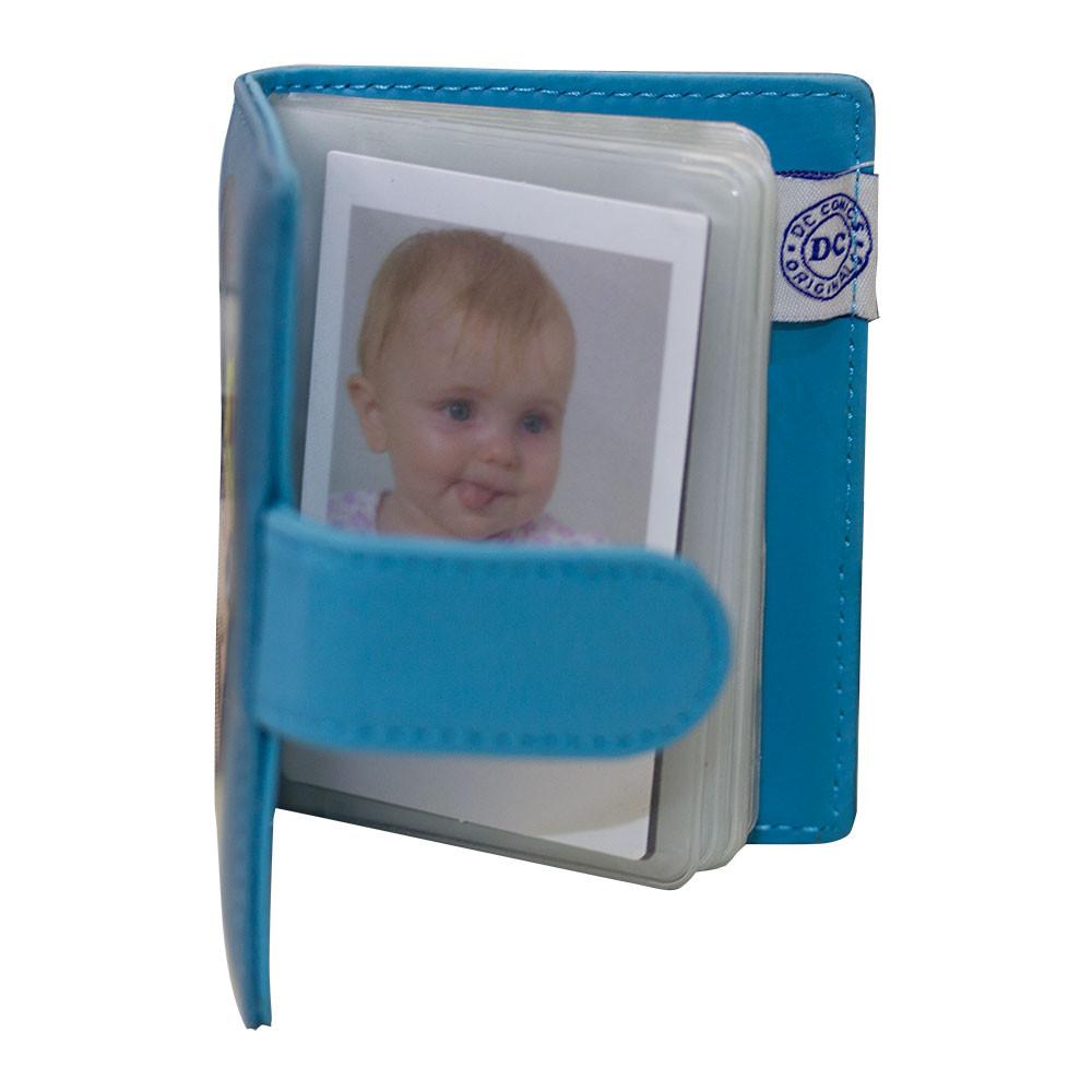 Porta Cartões Pu Dco Wonder Woman Face Azul