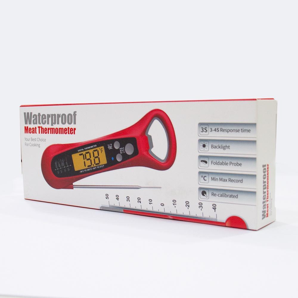 Termômetro culinário digital de leitura em 3 segundos à prova d´água