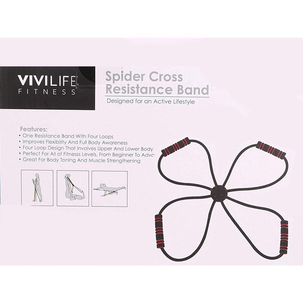 Faixa elástica em cruz para atividade Física
