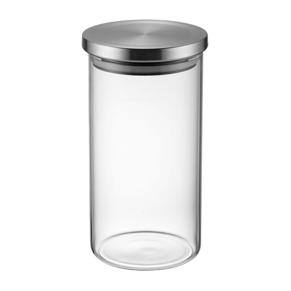 Conjunto com 4 potes herméticos de vidro com tampa inox Electrolux