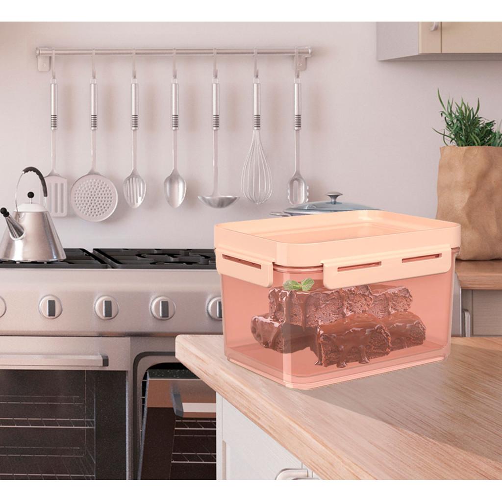 Pote Hermético Flap 1,5 litros Coza 18,5 x 14,5 x 11 cm - Rosa