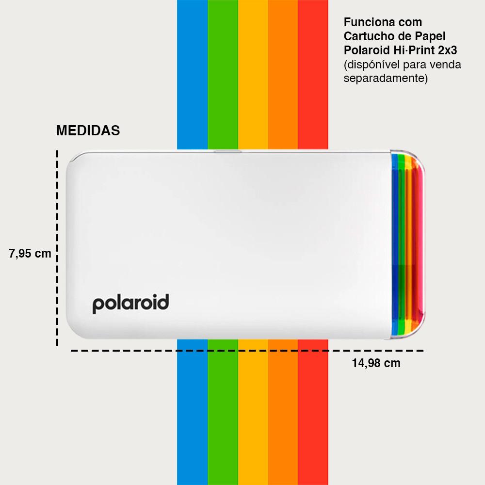 Impressora De Fotos Polaroid Hi-Print 2x3 Bluetooth Portátil