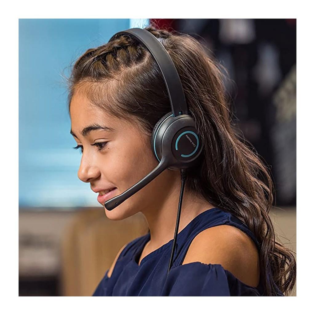 Headset estéreo com Plugue P2 e saída única de cabo