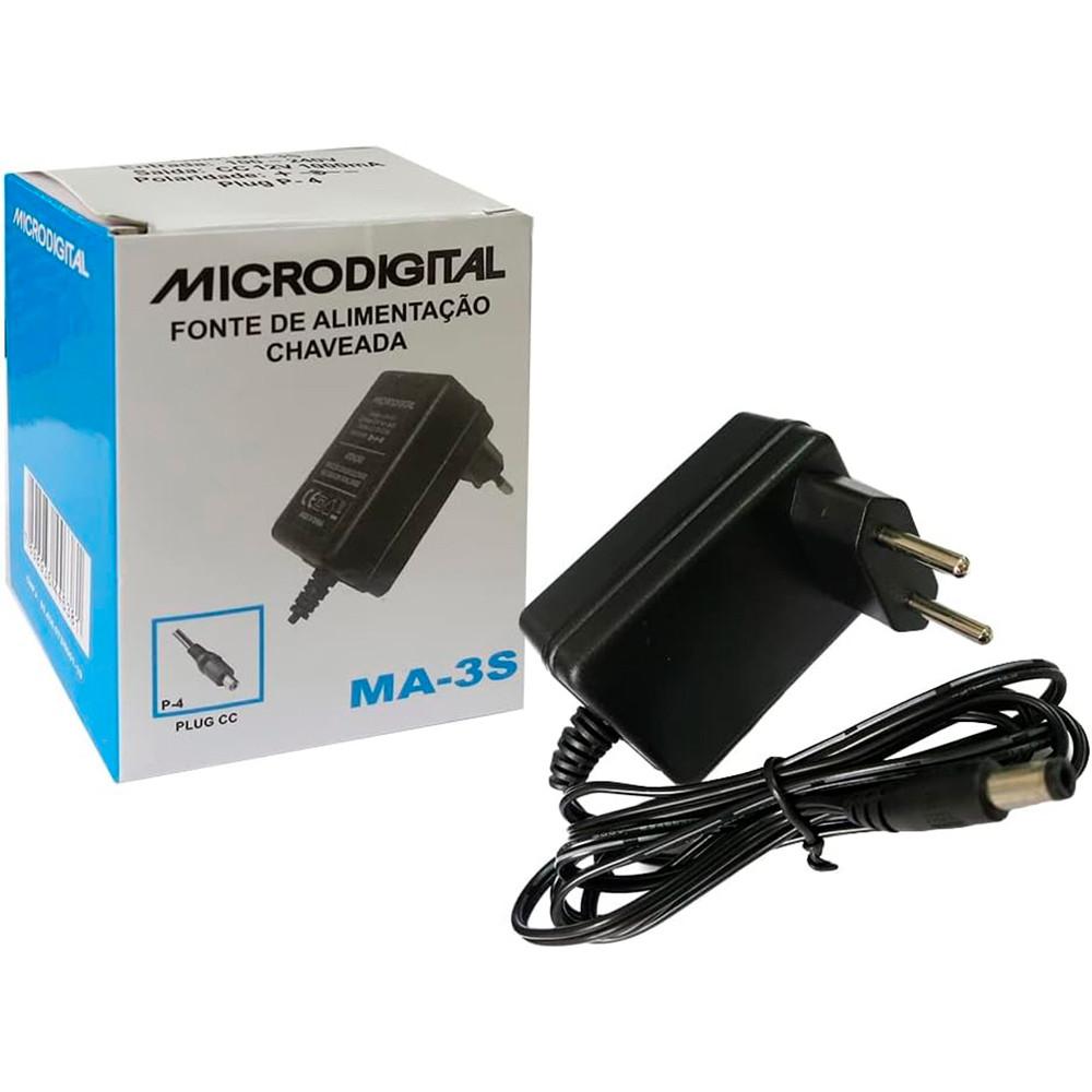 Fonte de Alimentação Bivolt Automática 12V 1A MA-3S Microdigital