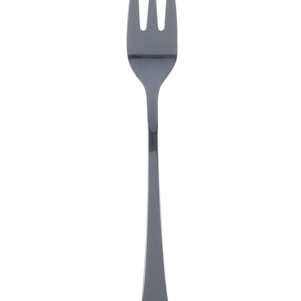 Conjunto com 6 garfos em aço inox para bolo Berna preto