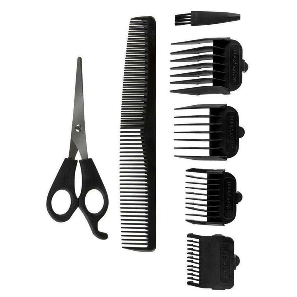 Aparador de barba e cortador de cabelo 110V completo com acessóriso - Preta