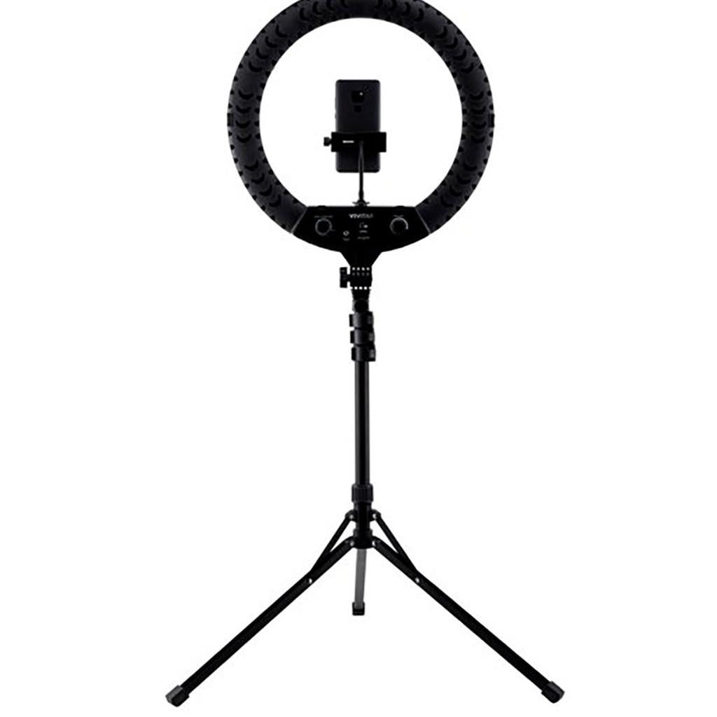 Luminária Ring Light 18 polegadas c/ Tripé, controle remoto e encaixe para Smartphone