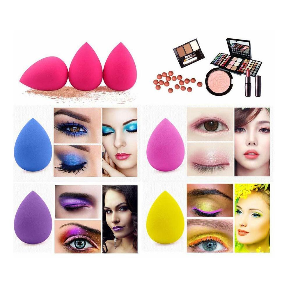 Conjunto Beakey com 5 esponjas coloridas para aplicação de maquiagem