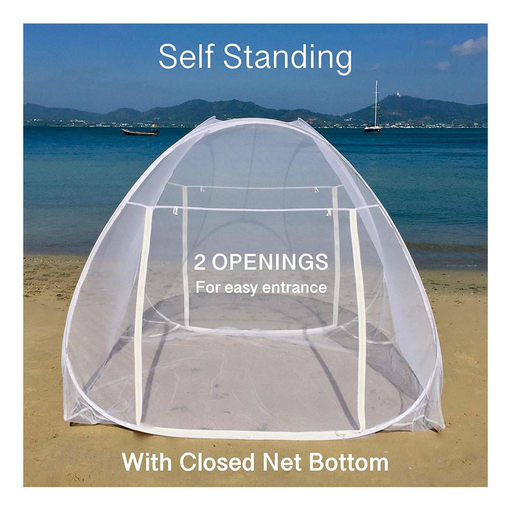 Tenda EVENNATURALS dobrável com rede anti-insetos