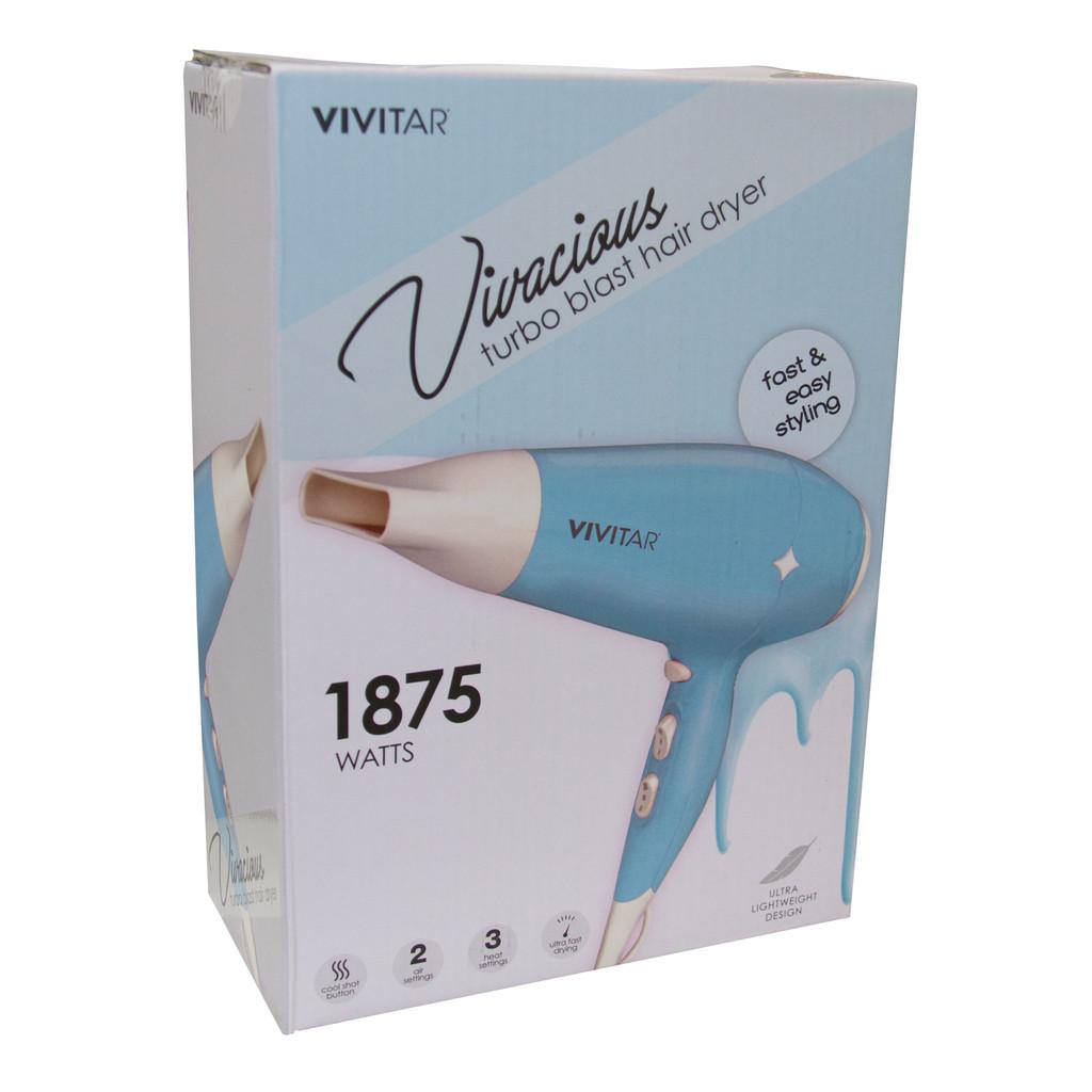 Secador Compacto de cabelos com secagem Rápida 1875W 110V - Azul