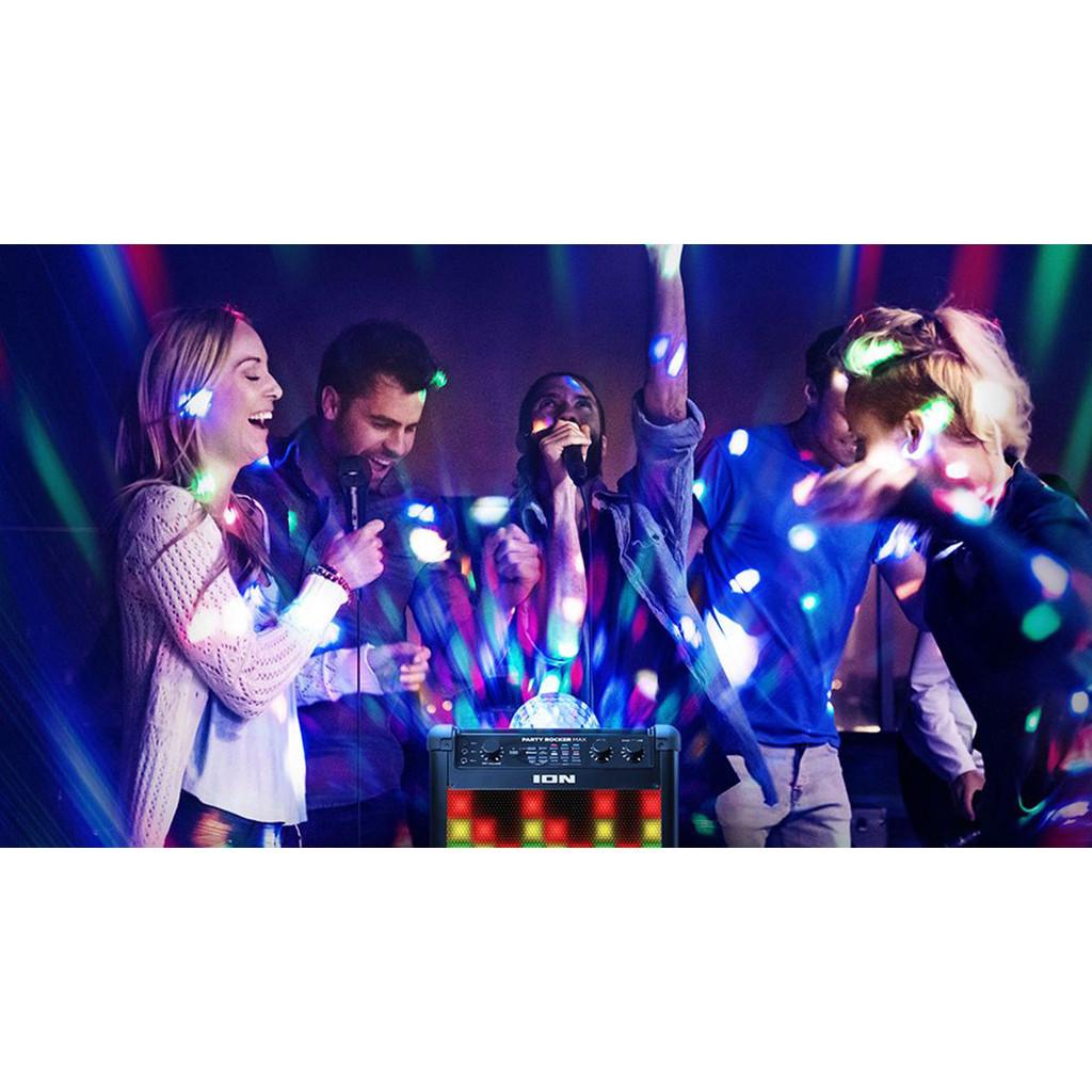 Alto falante Portátil Sem Fio,100 W,Show de Luzes, Aux, Microfone, Alça e Rodas-Bivolt