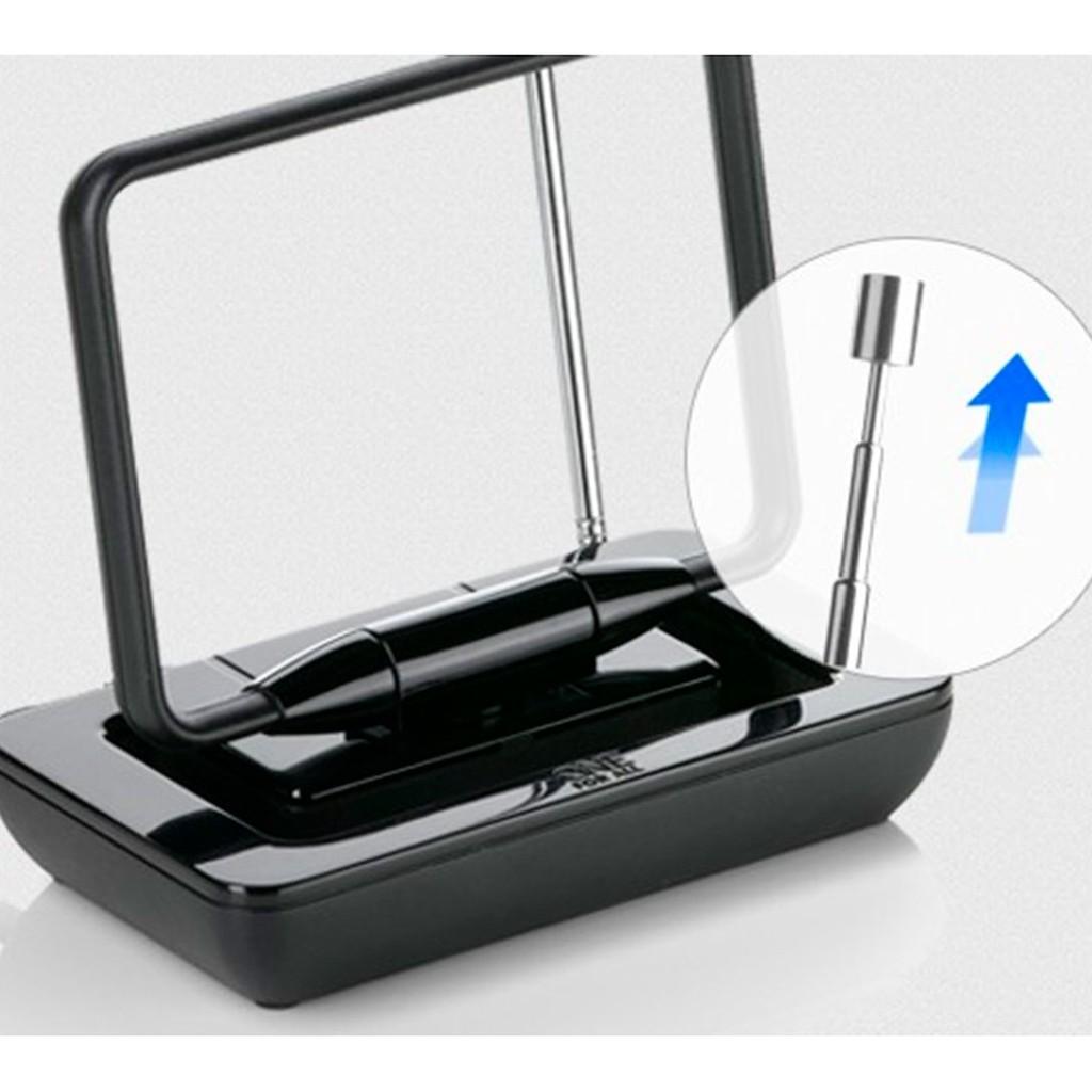 Antena Interna para TV Aberta de Sinal Digital HD, Telescópica, UHF / VHF e Rádio FM
