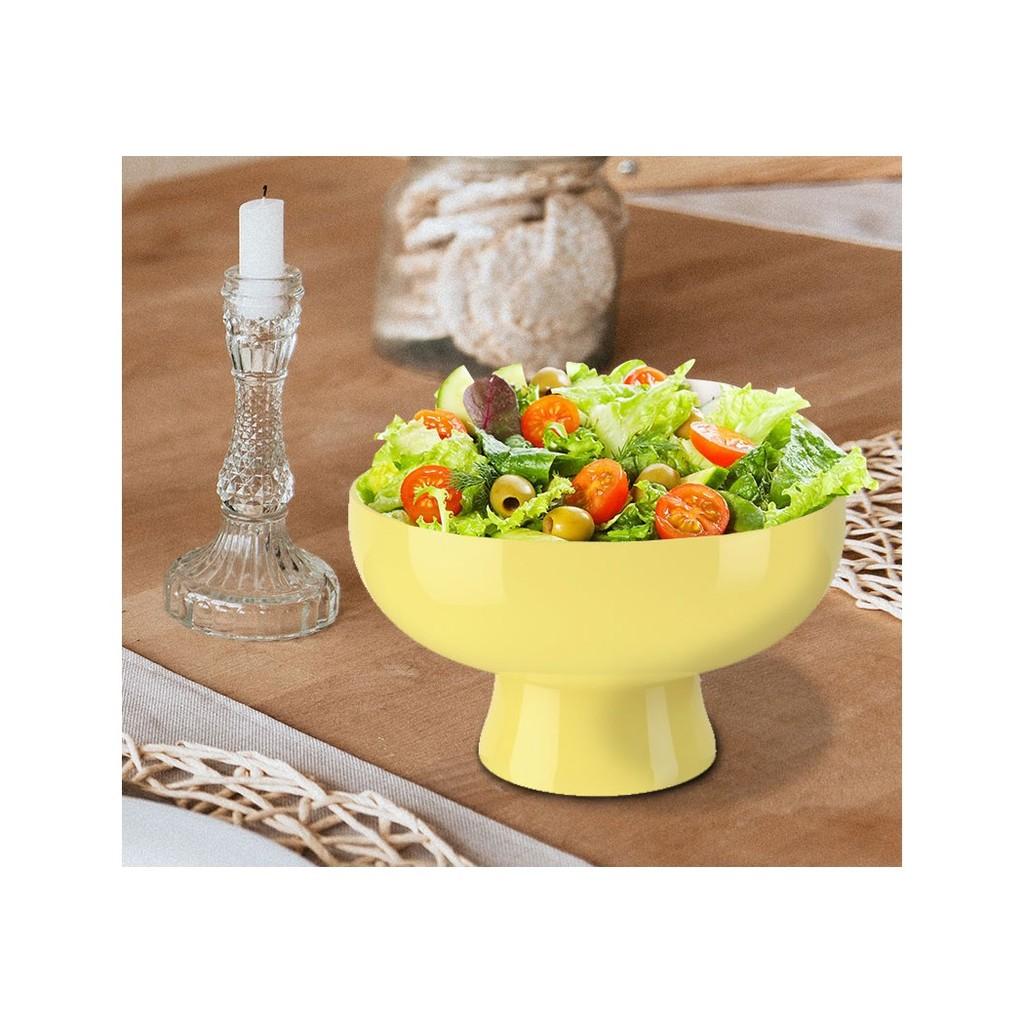 Saladeira Cake 23,6 x 23,6 x 13,2 cm 2,4 L - Amarela Coza