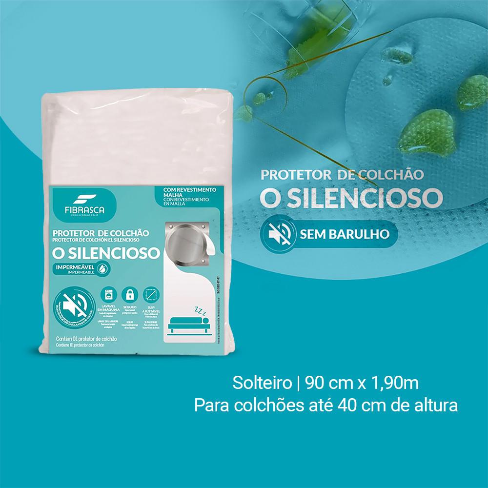 Protetor De Colchão Silencioso Impermeável Solteiro 90cm x 1,90m