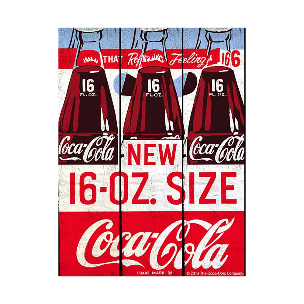 Placa Coca-cola Six Bottle Azul - Uban
