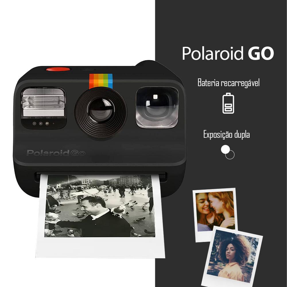 Câmera Instantânea Polaroid Go Com Dupla Exposição E Espelho Para Selfie