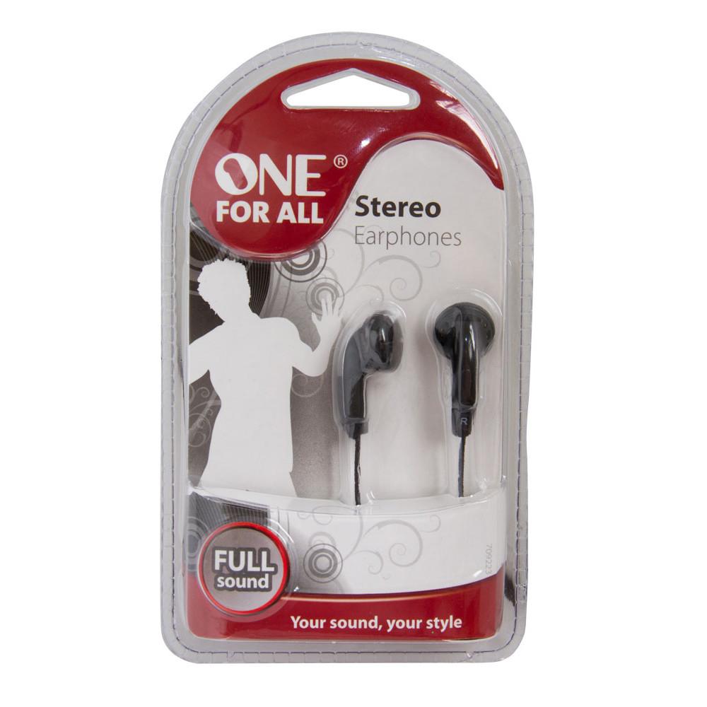 Fone de Ouvido Estéreo ´Full Sound´ Tipo Earphone cor Preta