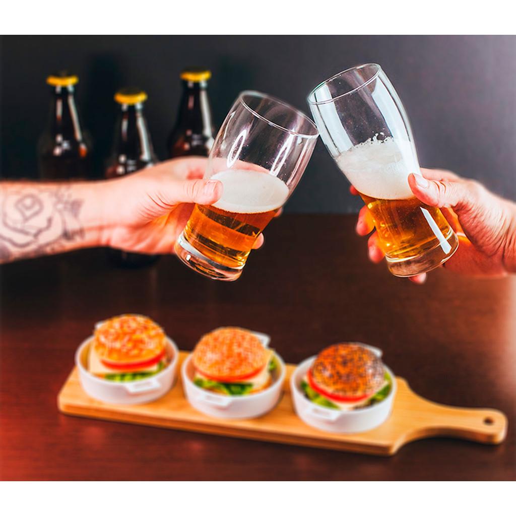 Jogo de 2 copos de vidro para Cerveja - 550 ml