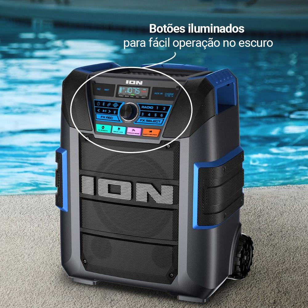 Alto Falante Portátil Sem Fio 220 Watts IPX5 Resistente À Água Com Microfone