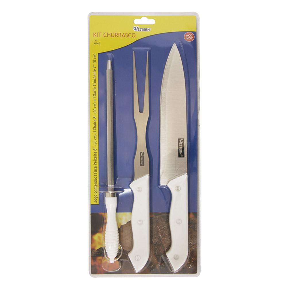 Kit Churrasco Western 3 Peças