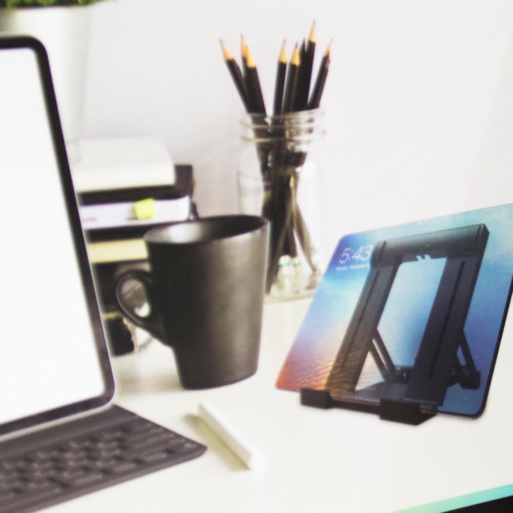 Base suporte Vivitar dobrável para Tablet com 5 níveis de inclinação