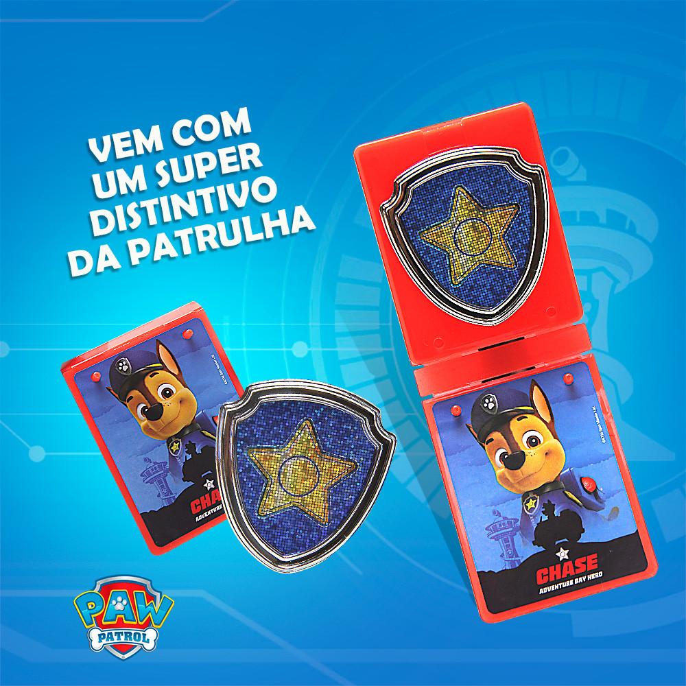 Brinquedo Kit Patrulha Canina Identificação Com Telefone, Distintivo, Chave E Fone