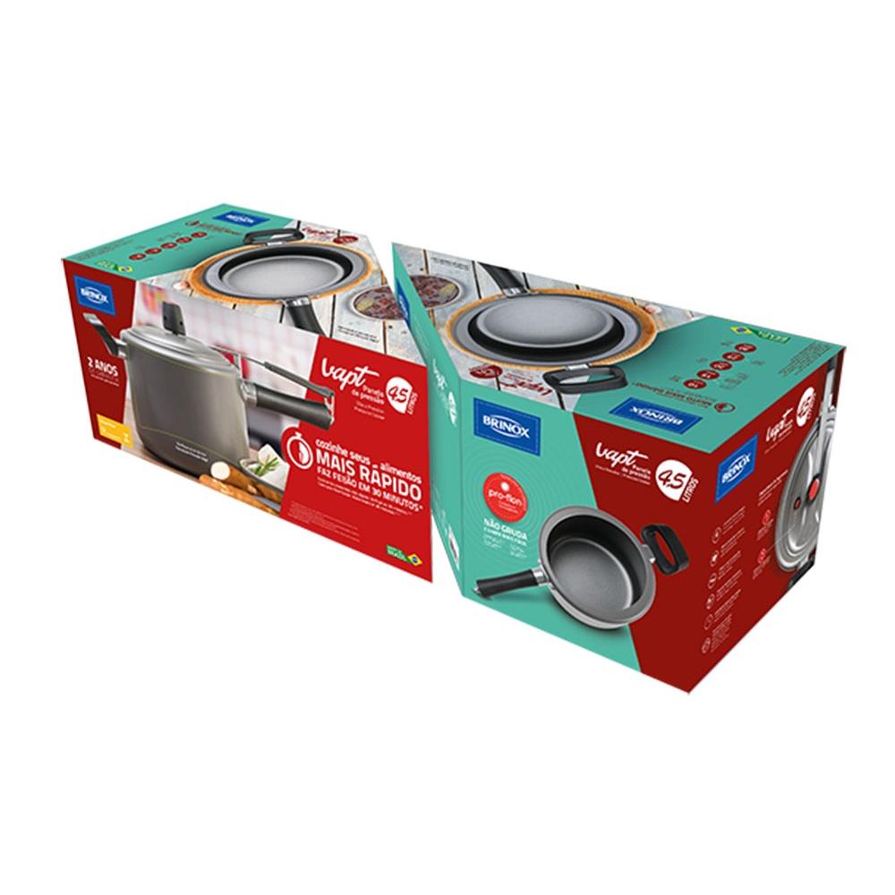 Panela de Pressão Brinox 4,5L Vapt Prata