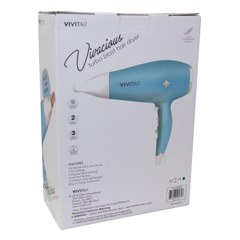 Secador Compacto de cabelos com secagem Rápida 1875W 110V - Azul
