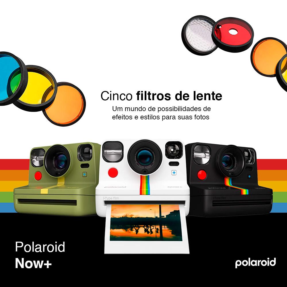 Câmera Instantânea Polaroid Now+ 2ª Geração Sustentável E Filme i-Type 16 Fotos