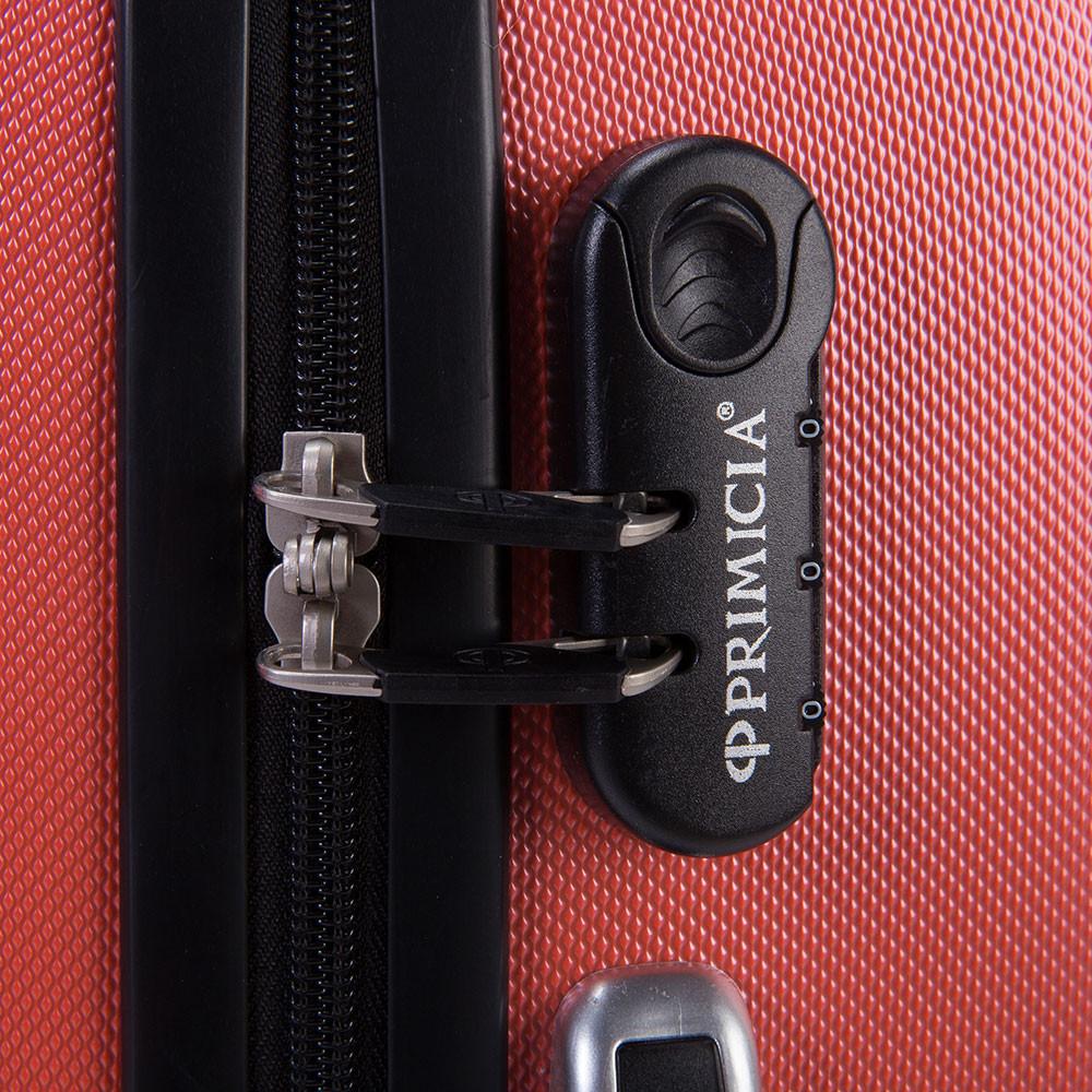 Mala viagem Primicia Seul em ABS Rodas 360° Grande - Salmão