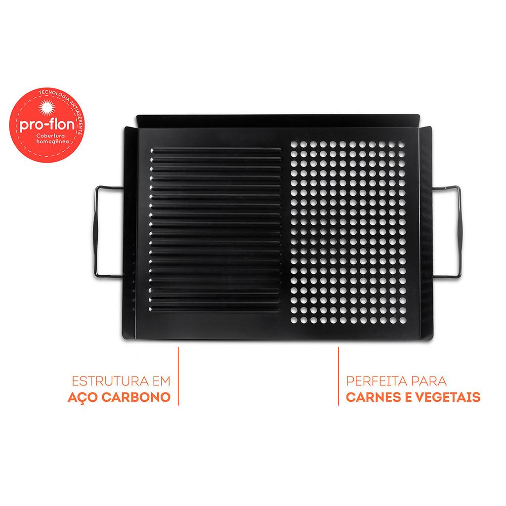 Grelha P/Carnes E Vegetais 49,5X30,8X4