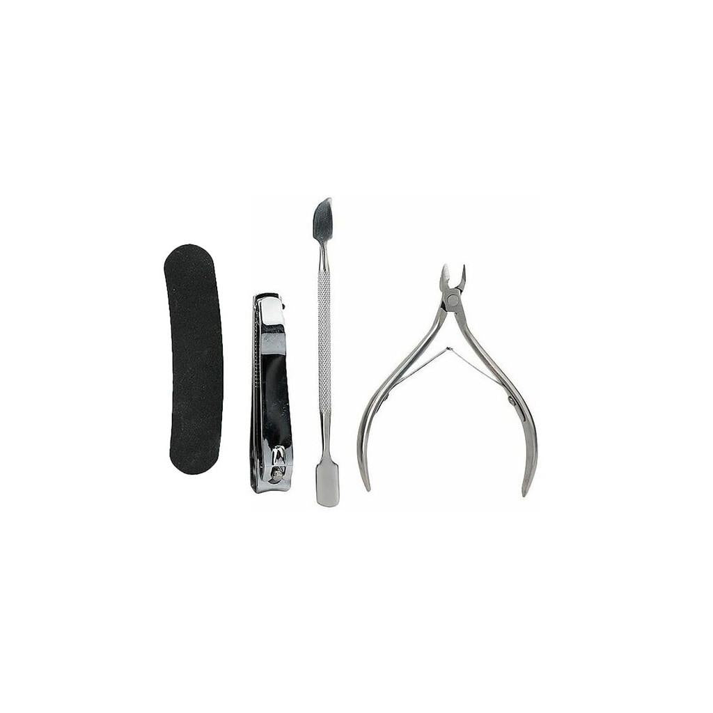kit manicure e pedicure com 7 peças e necessaire