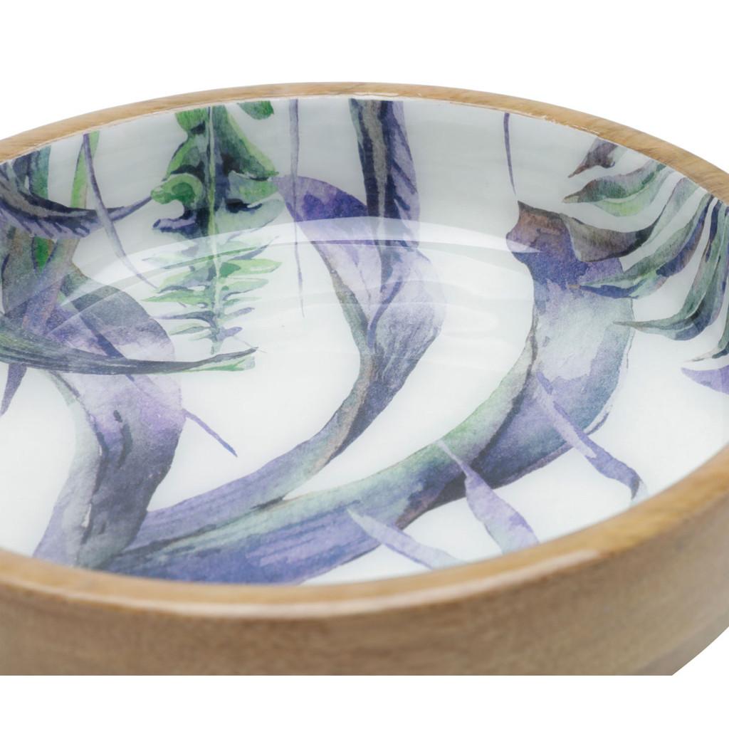 Bowl de madeira Flower 20x5cm