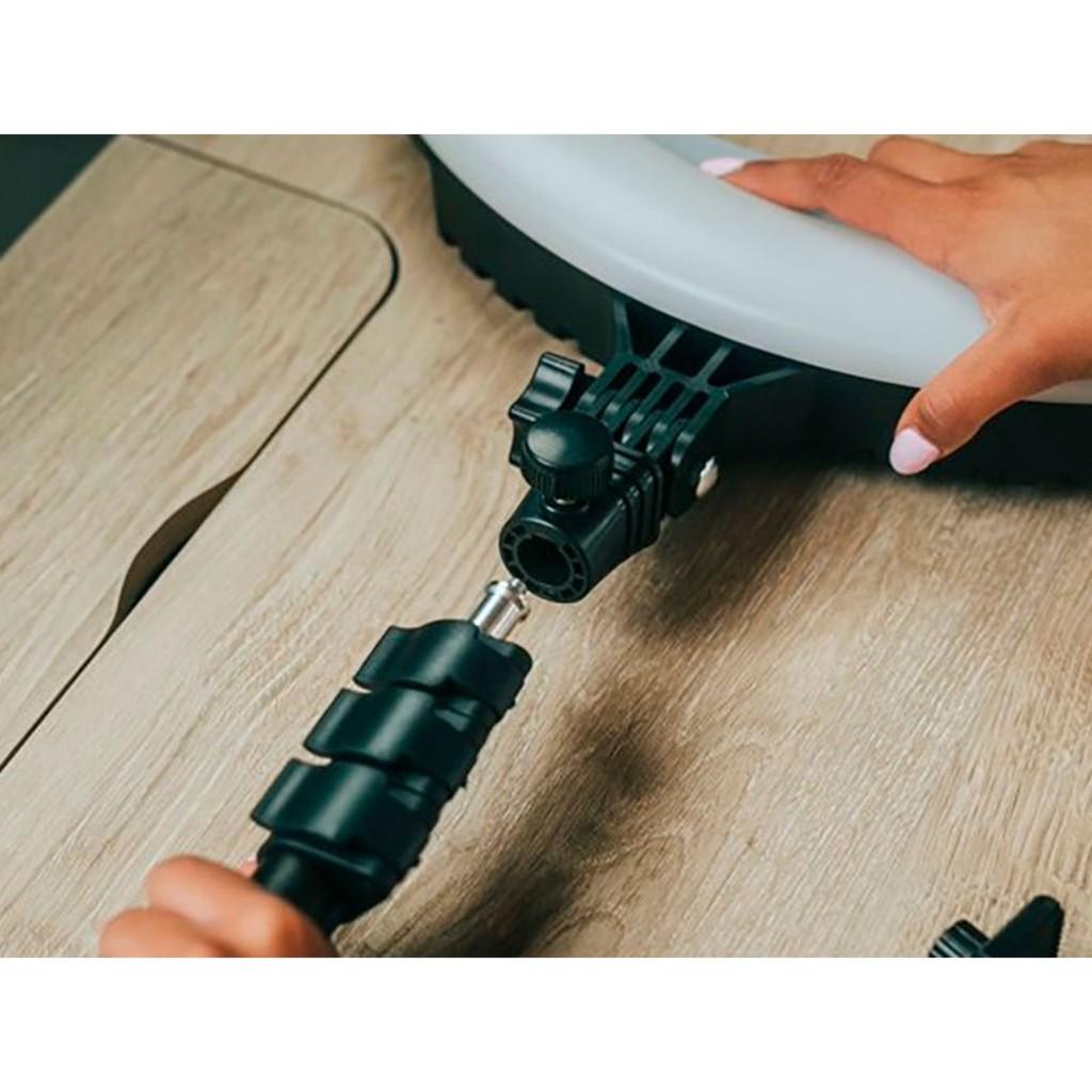 Luminária Ring Light 18 polegadas c/ Tripé, controle remoto e encaixe para Smartphone