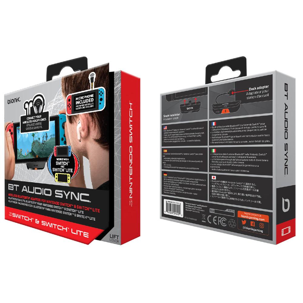 Transmissor de áudio remoto com microfone para Nintendo Switch BNK-9047