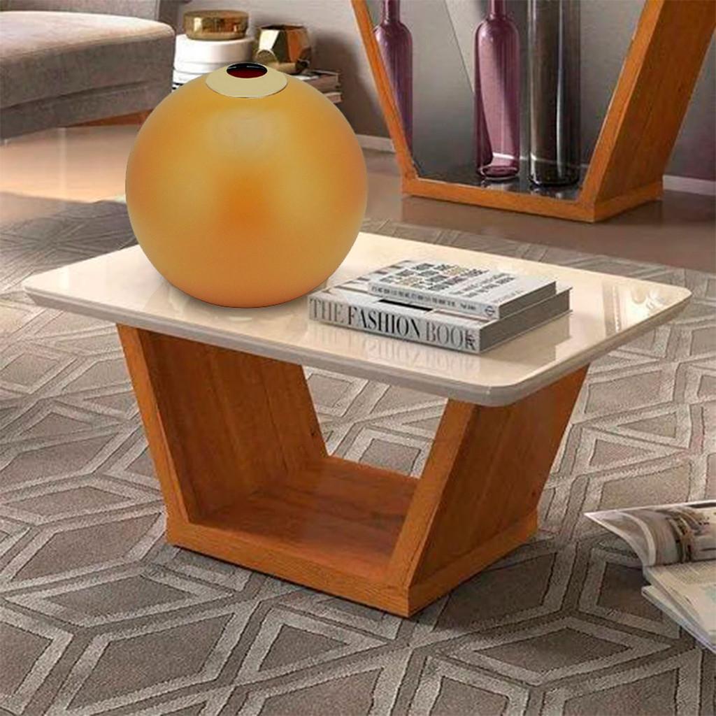 Vaso vidro Round mostarda 25x24cm
