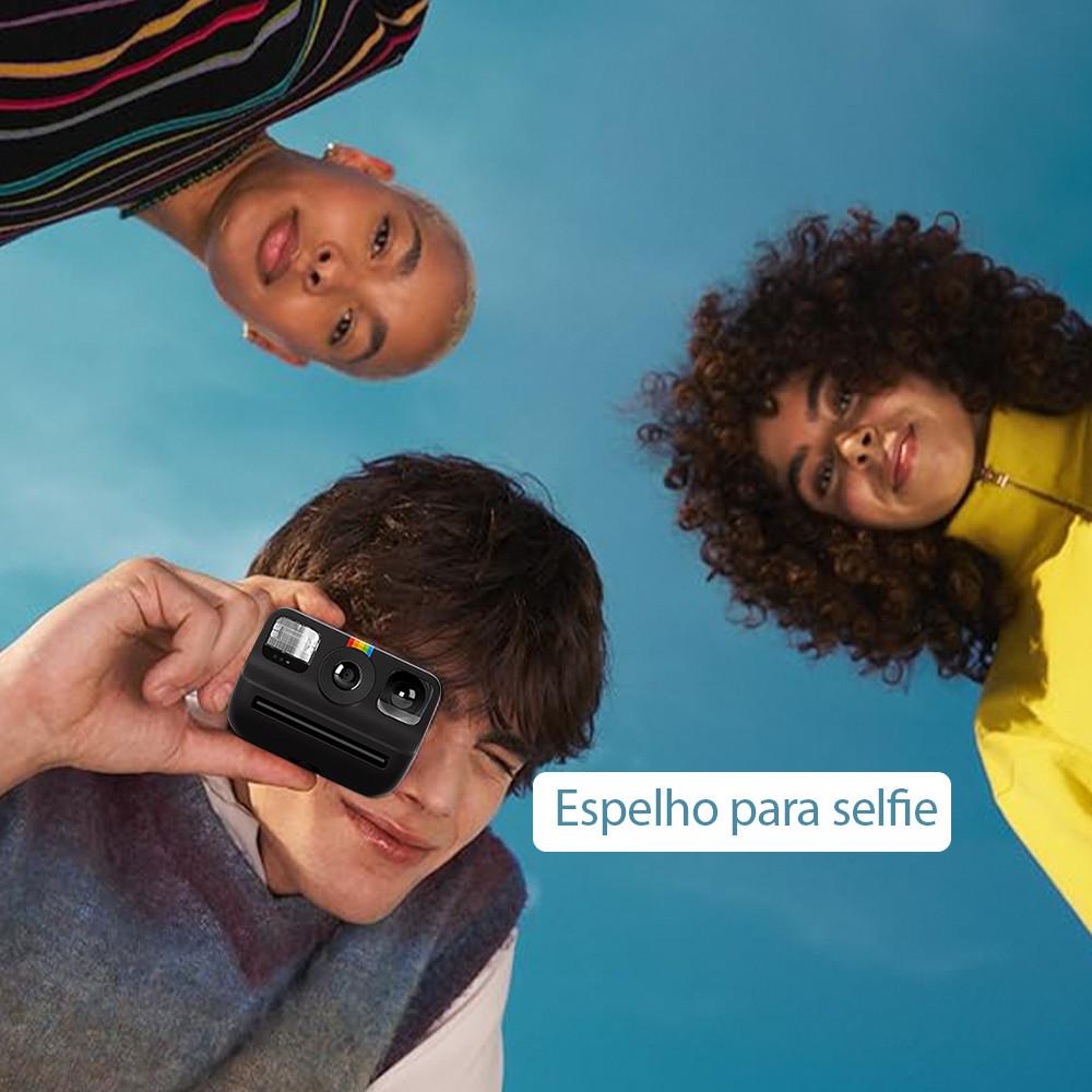 Câmera Instantânea Polaroid Go Com Dupla Exposição E Espelho Para Selfie