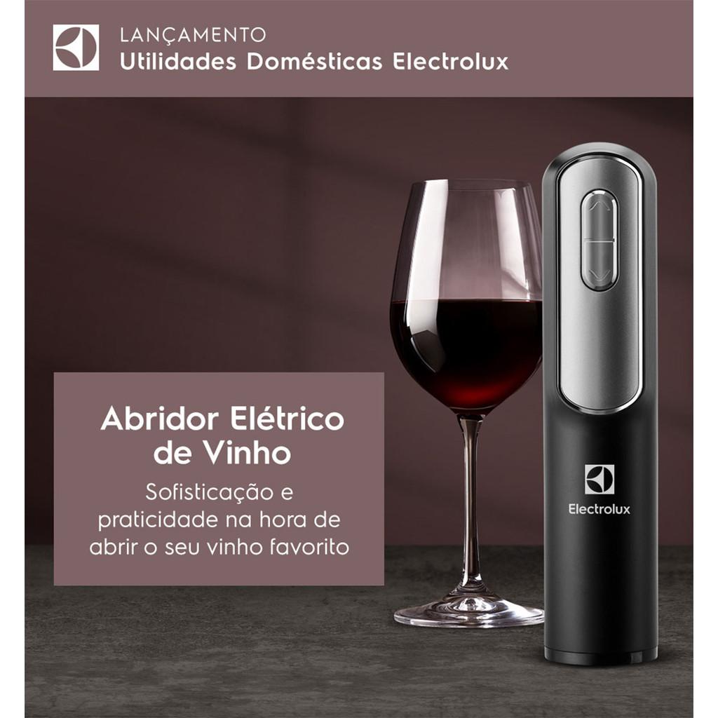 Abridor elétrico de vinho com alimentação via USB
