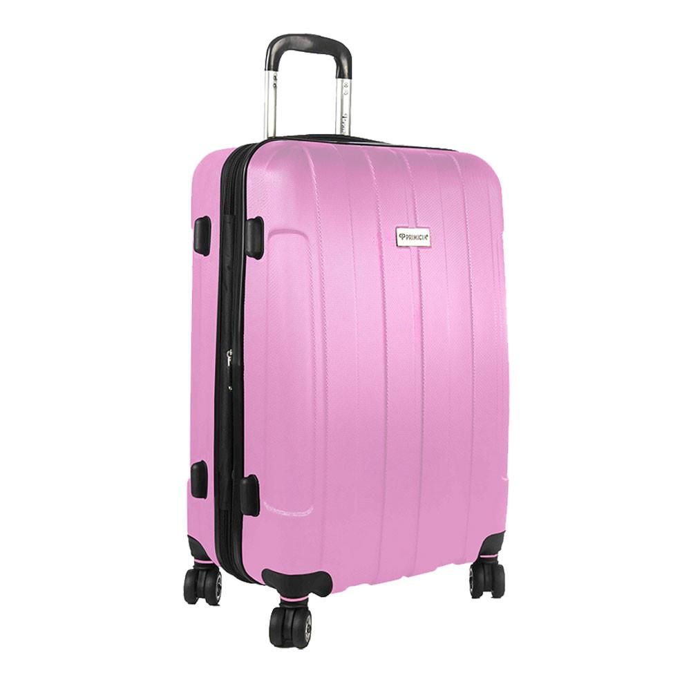 Mala viagem Primicia ABS Giro 360° Média - Rosa