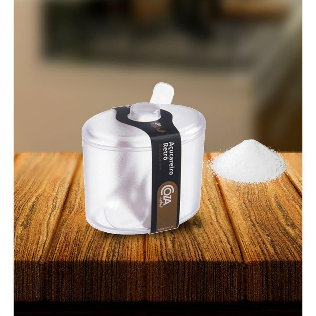 Açucareiro Cozy 10,5 cm x 9,2cm x 9,4 cm - Cristal - 320 ml