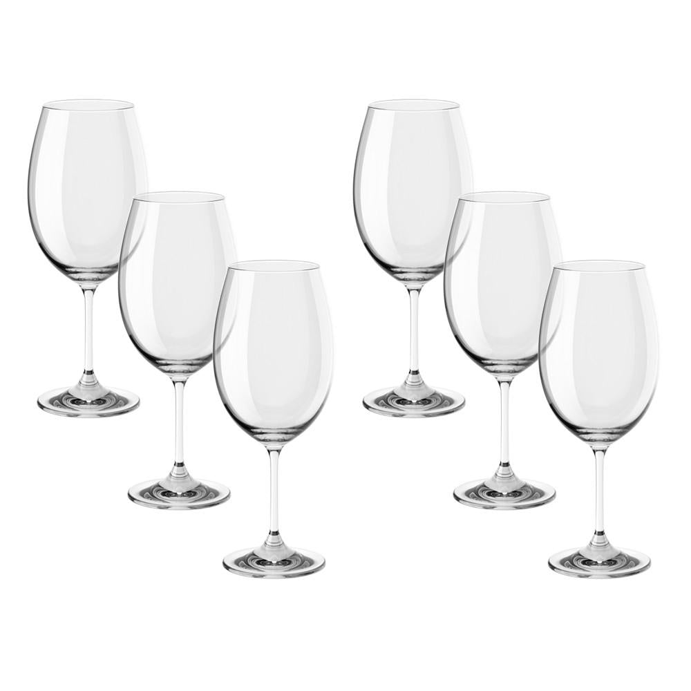 Conjunto com 6 Taças para água Fizzy 580Ml - Haus Concept 9,9 x 23,5 cm - Cristal Haus