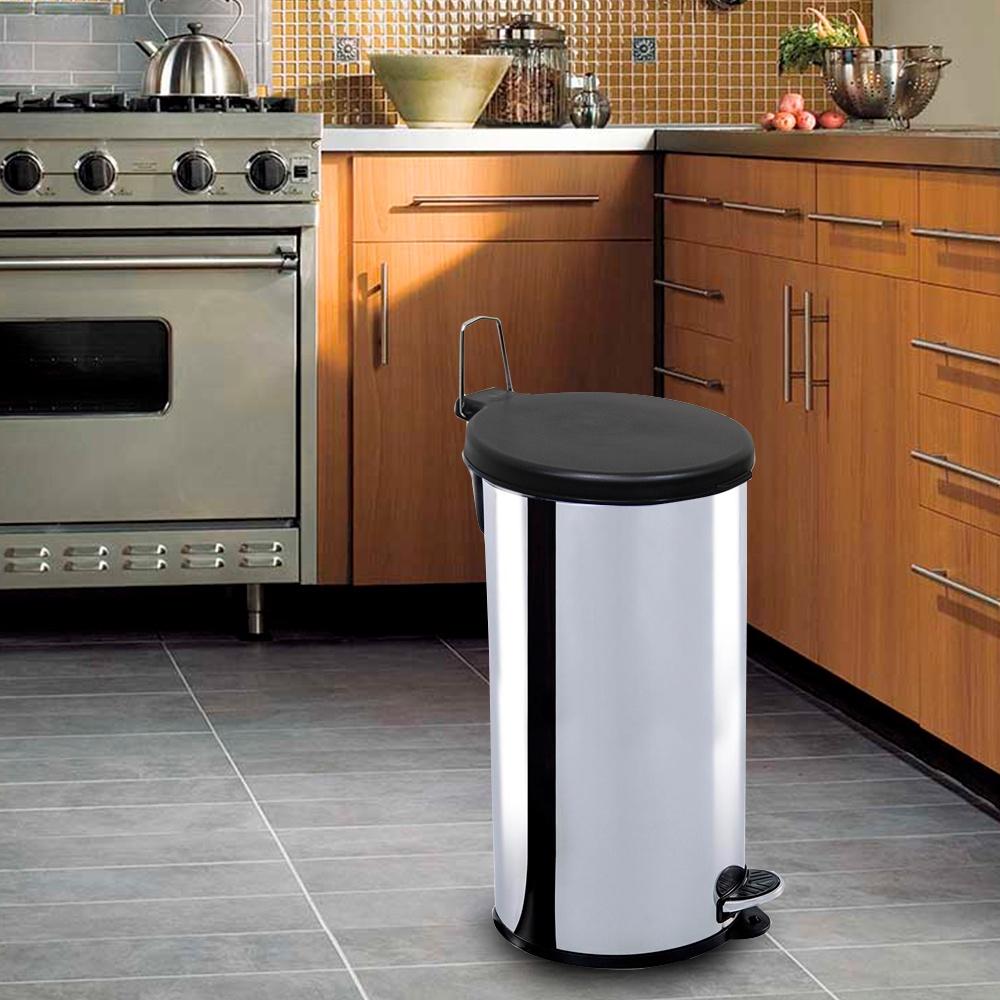 Lixeira Inox com pedal 20L